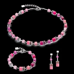 GeoCUBE® Iconic necklace Viva Magenta