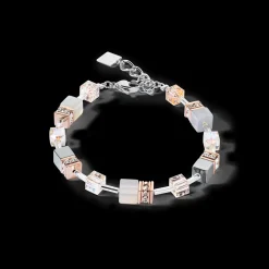 GeoCUBE® Iconic Precious bracelet rose gold-peach