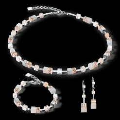 GeoCUBE® Iconic Precious bracelet rose gold-peach