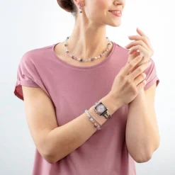GeoCUBE® Iconic Precious bracelet pink-lilac