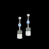 GeoCUBE® Iconic Precious earrings aqua-green