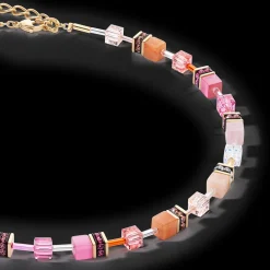 GeoCUBE® Iconic Precious necklace rose-orange