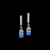 GeoCUBE® Lite Mini Earrings Rainbow silver