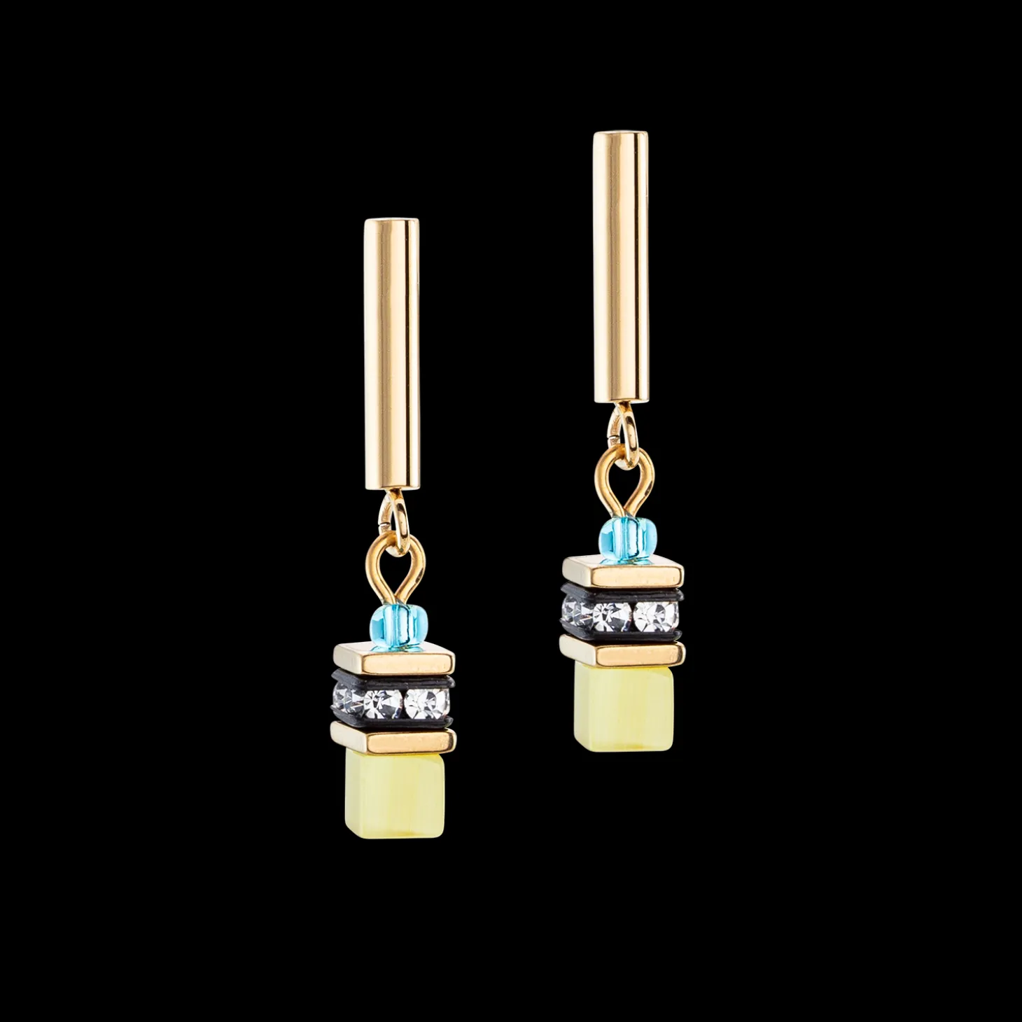 GeoCUBE® Lite Mini Earrings Rainbow
