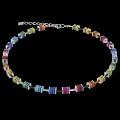 GeoCUBE® Necklace classic polaris & rhinestone multicolour