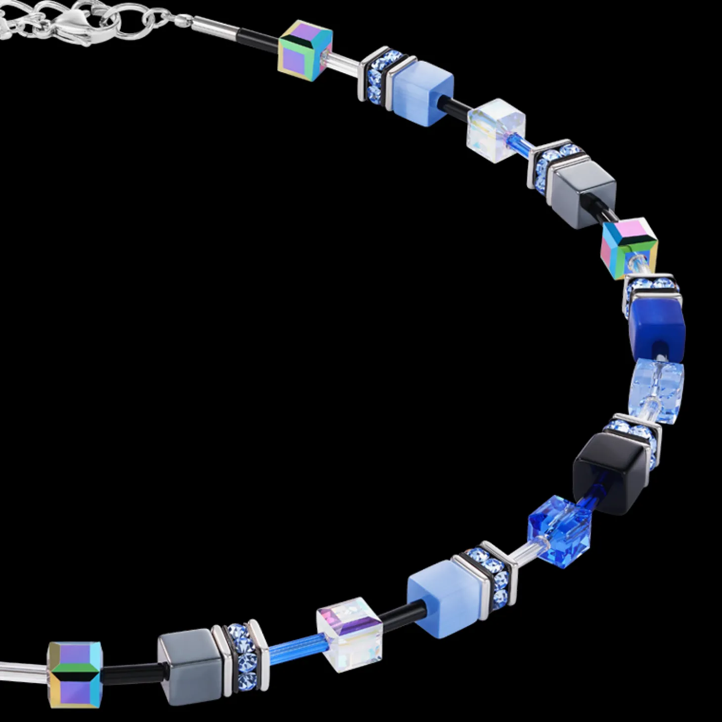 GeoCUBE® Necklace cobalt blue