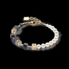GeoCUBE® Precious Fusion Pearls bracelet black-gold