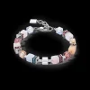 GeoCUBE® Precious Statement bracelet silver-pastel