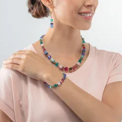 GeoCUBE® Precious Statement bracelet gold-multicolour