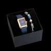 Gift Set Watch Iconic Spikes Midnight Blue Gold & GeoCUBE® Iconic Precious bracelet multicolour motion