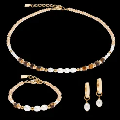 Hoop Cosmic Pearls deep gold