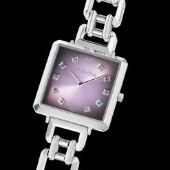 Iconic Cube Statement Watch Orchid Ice silver