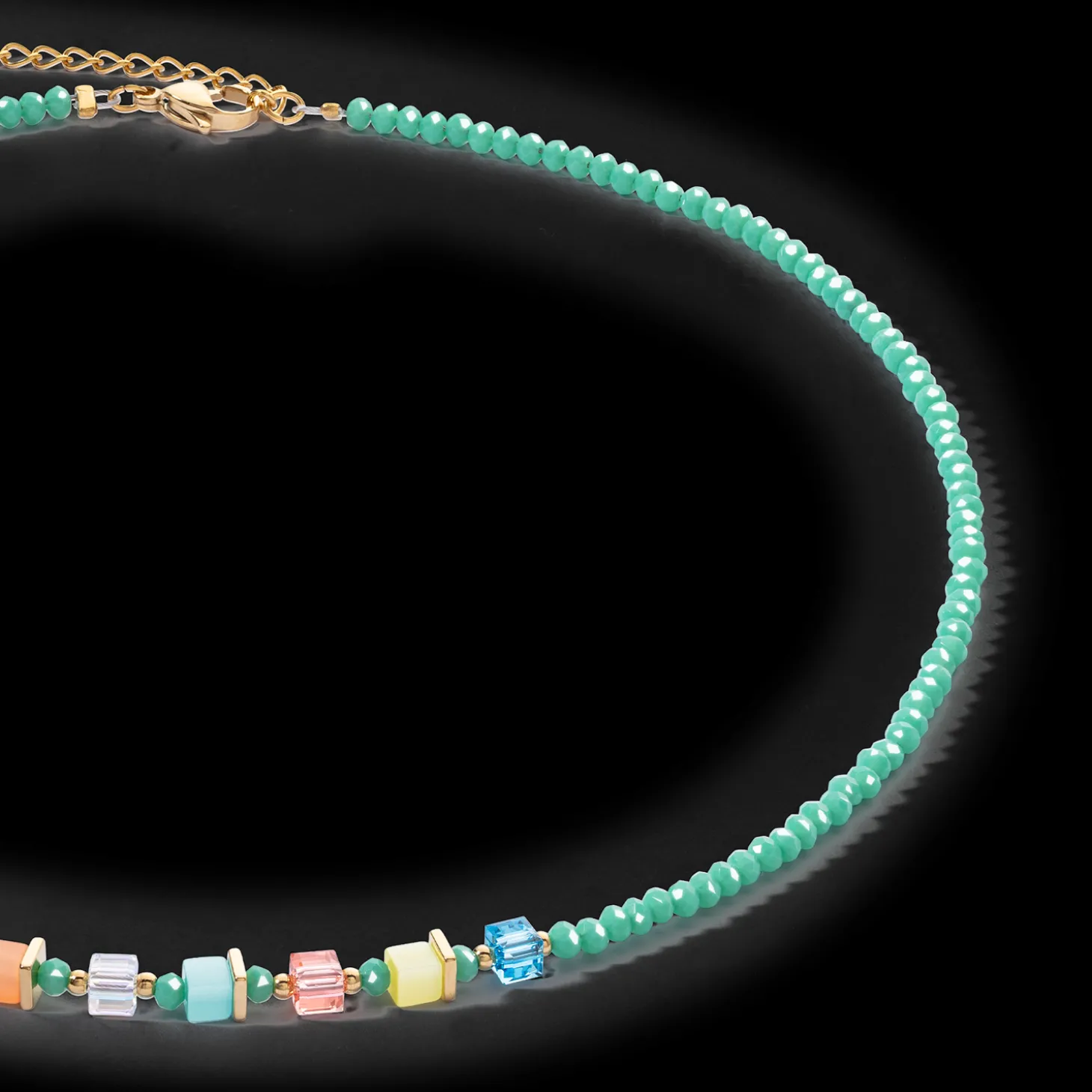 Joyful Colours necklace green-multicolor
