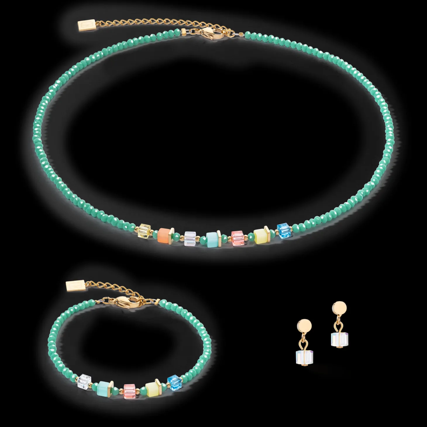 Joyful Colours necklace green-multicolor