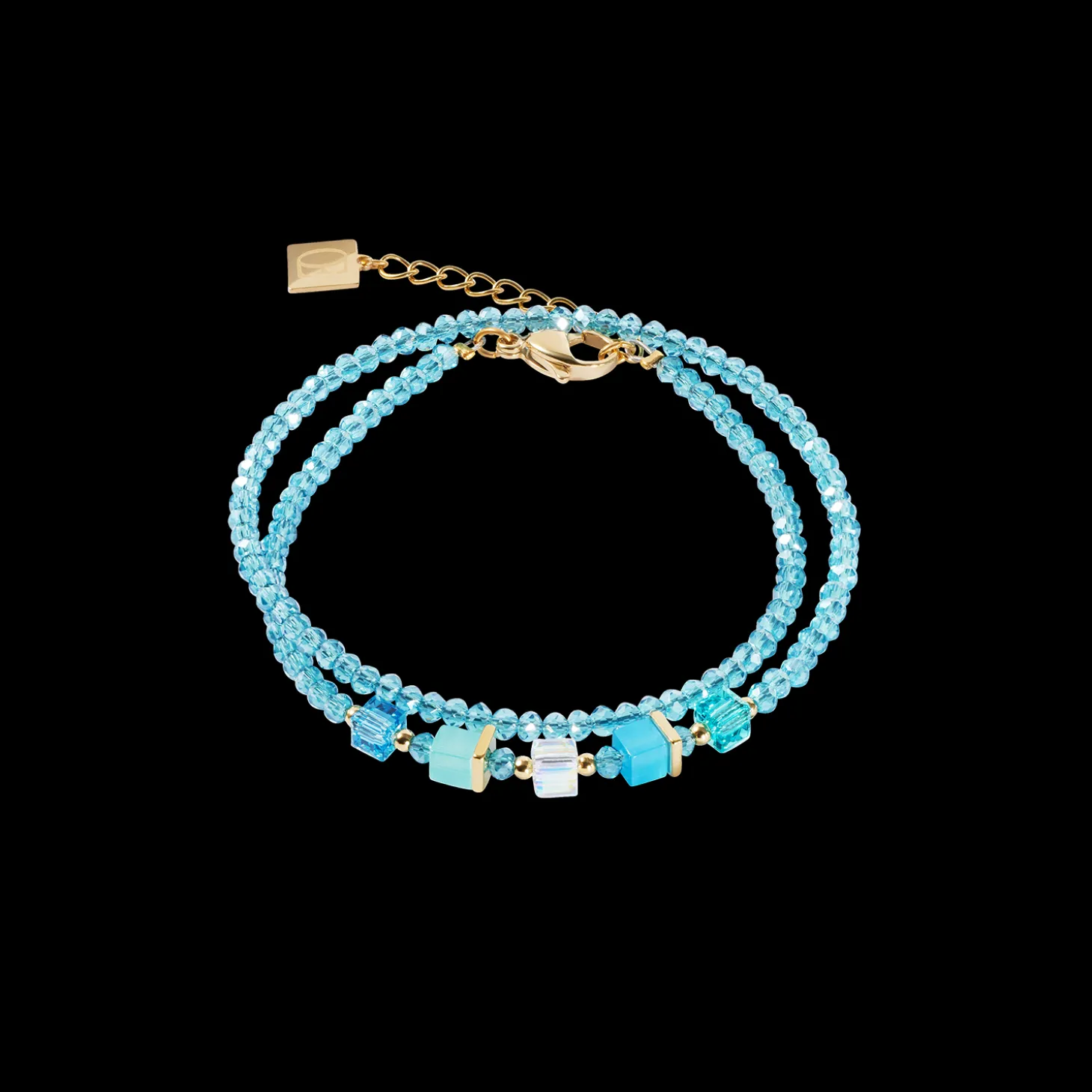 Joyful Colours Update Bracelet gold-turquoise