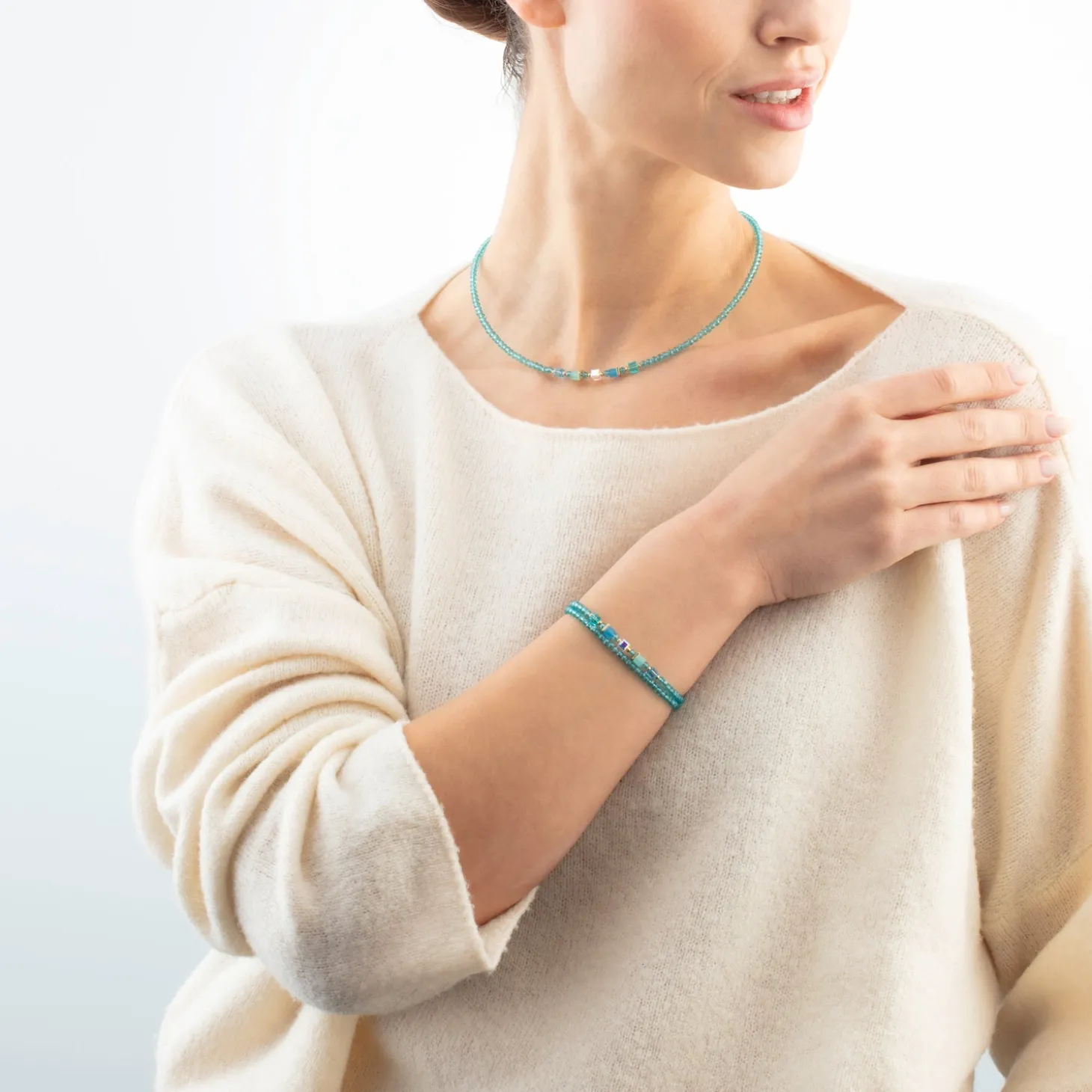 Joyful Colours Update Bracelet gold-turquoise