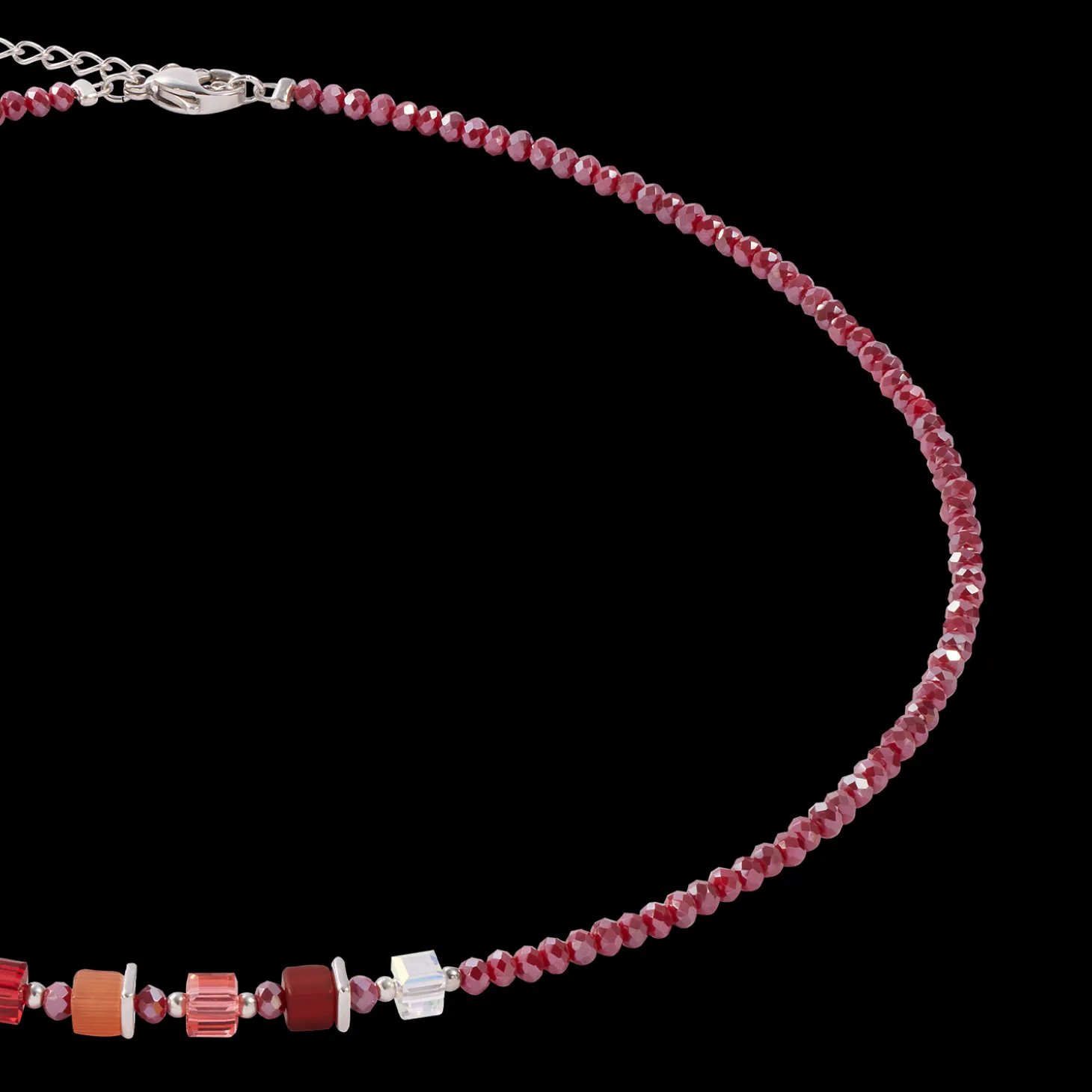 Joyful Colours Update Necklace silver-red