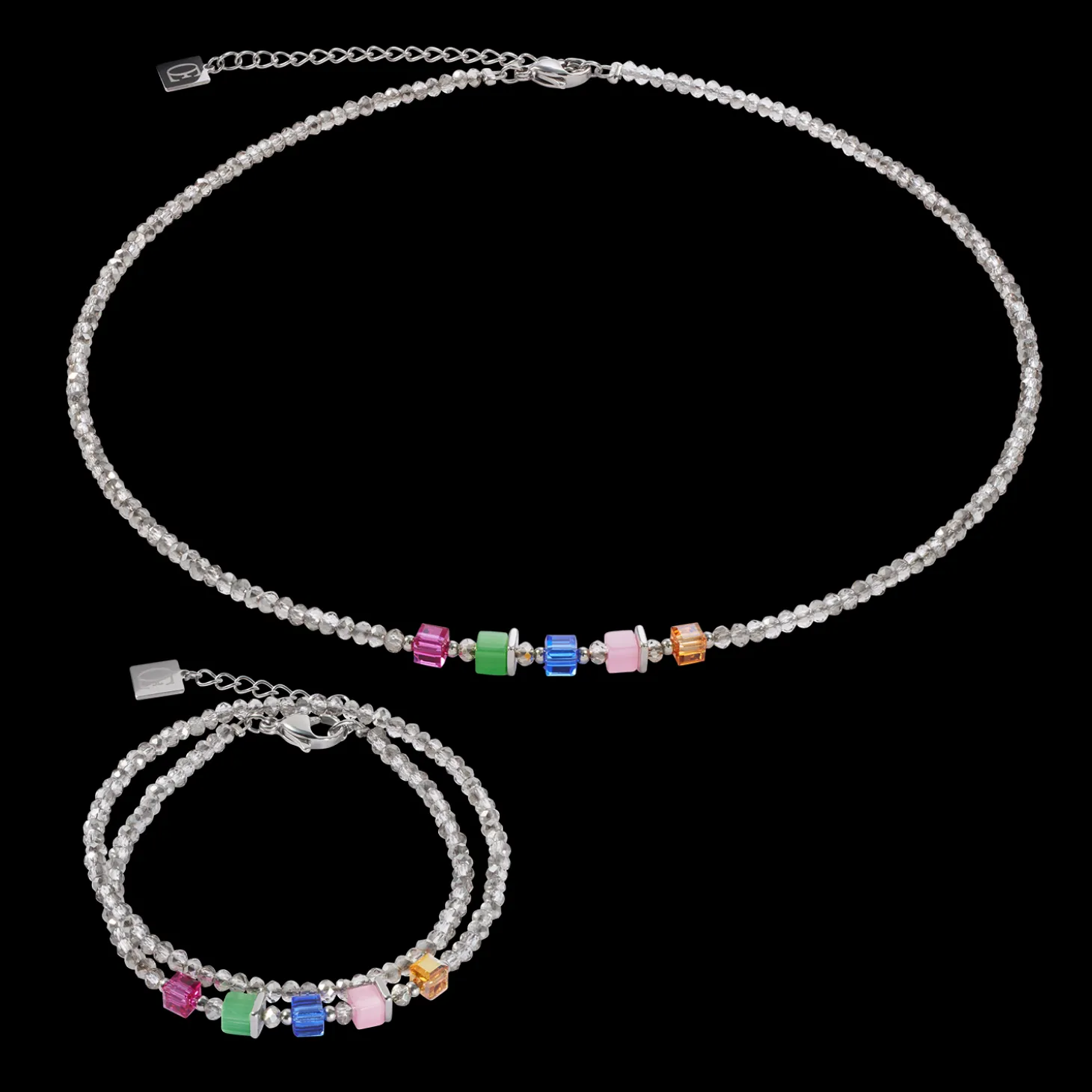 Joyful Colours Update Necklace silver-multicolour