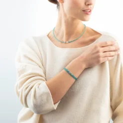 Joyful Colours Update Necklace gold-turquoise