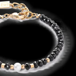 Mystic Pearl bracelet gold-black