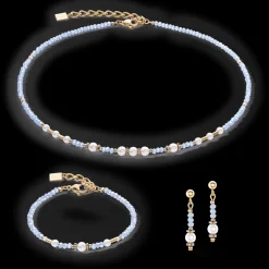 Necklace Little Twinkle Pearl Mix light blue