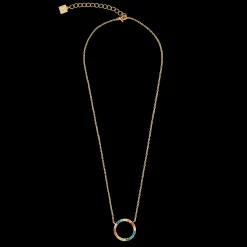 Necklace Sparkling Circle gold-multicolour
