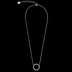 Necklace Sparkling Circle silver-crystal