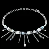 Necklace Sunray Cube Bohème silver-white