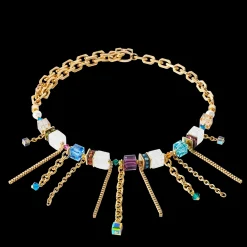 Necklace Sunray Cube Couture gold-multicolour