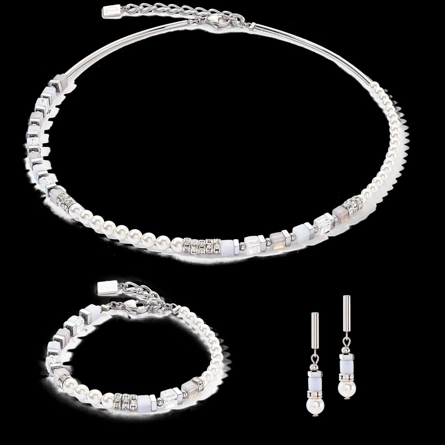 Precious Fusion Offset bracelet silver-ice blue