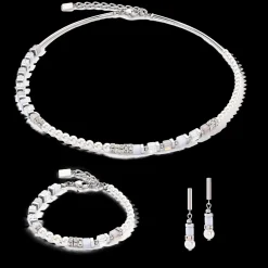 Precious Fusion Offset necklace silver-ice blue