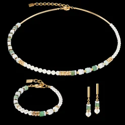 Precious Fusion Offset necklace gold-green