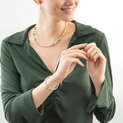 Precious Fusion Offset necklace gold-green