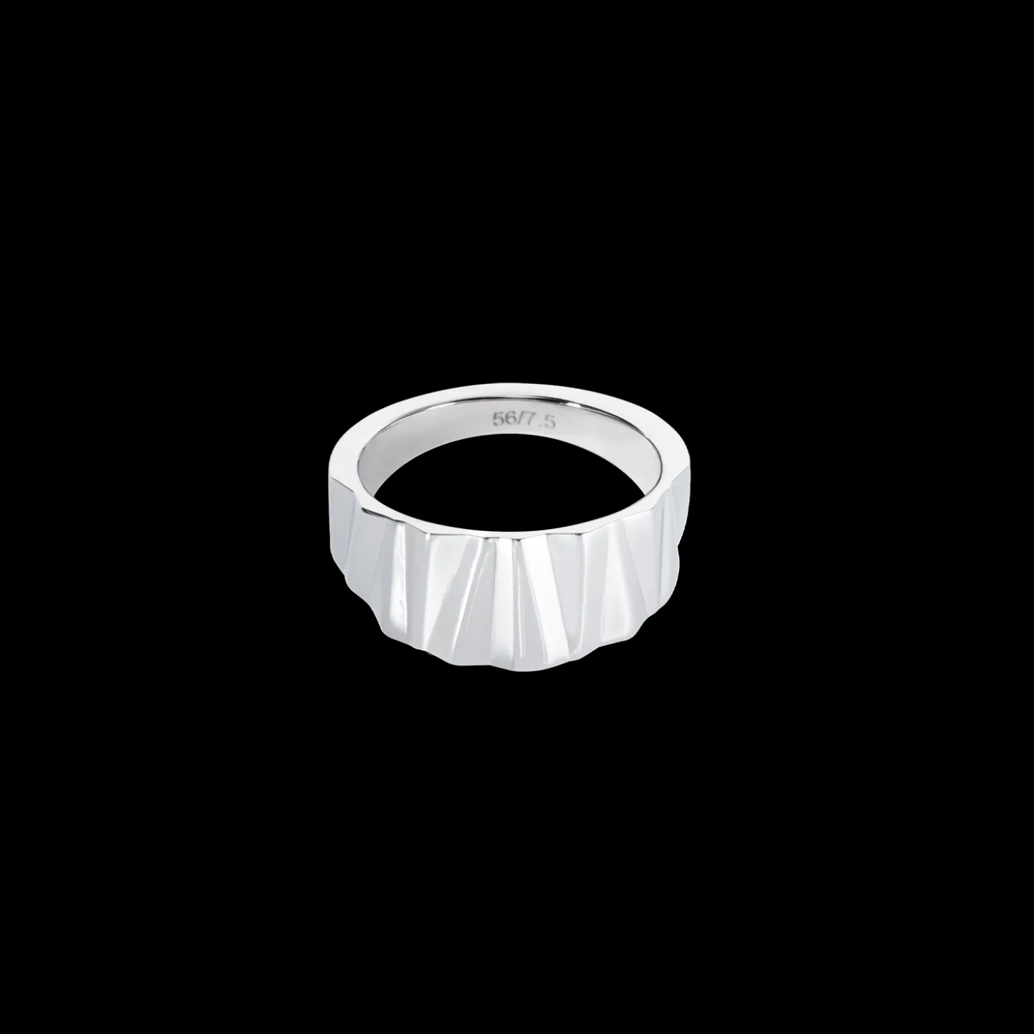Ring Classic Wave Silber