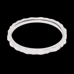 Ring Slim Wave Silber