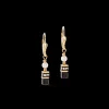 Sparkling Princess earrings gold-black
