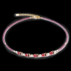 Sparkling Princess necklace gold-red