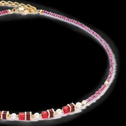 Sparkling Princess necklace gold-red