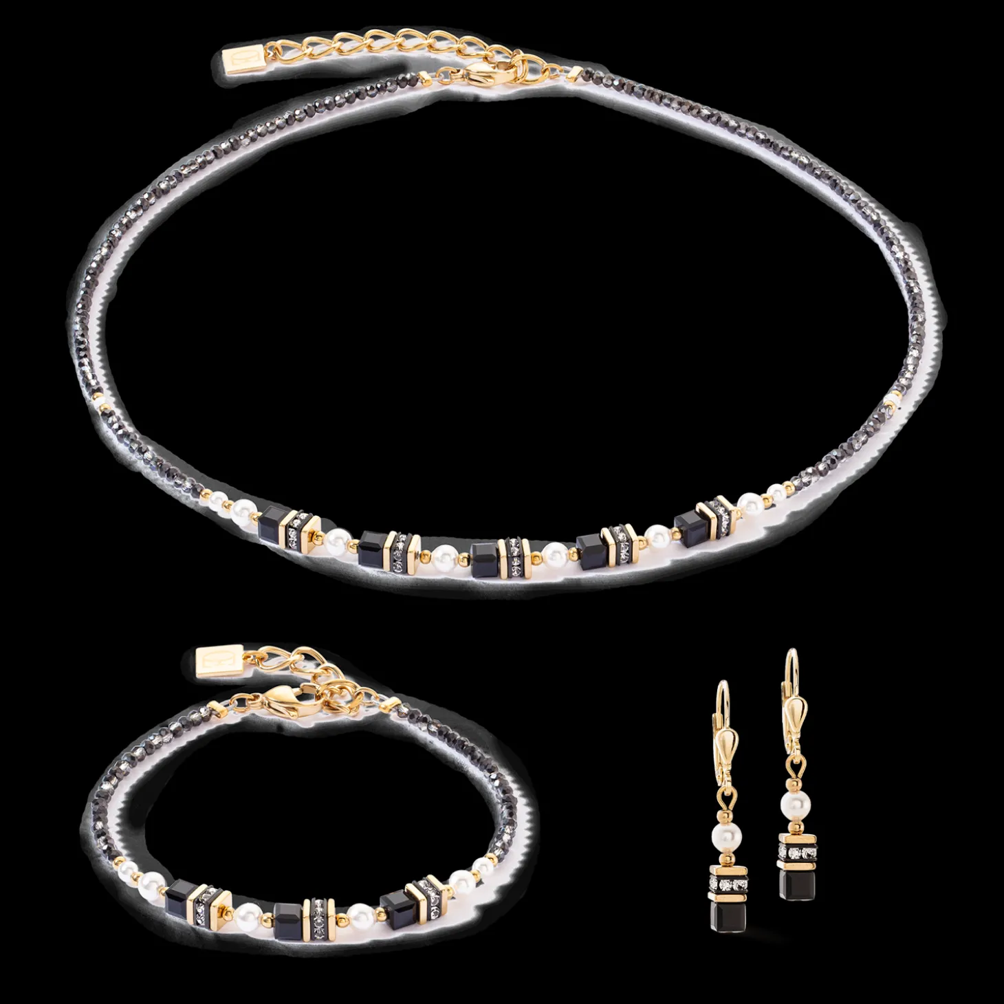 Sparkling Princess necklace gold-black