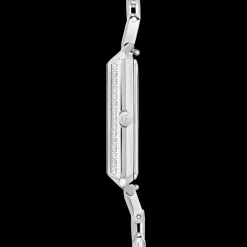 Watch Iconic Cube Sparkling Anthracite Attraction Statement Silver