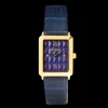 Watch Iconic Spikes Bracelet Leather Midnight Blue Gold