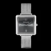 Watch Iconic Square Graphite Sunray Milanese Stainless Steel