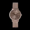 Watch Round Champagne Sunray Milanese Stainless Steel Champagne