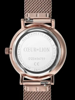 Watch Round Champagne Sunray Milanese Stainless Steel Champagne