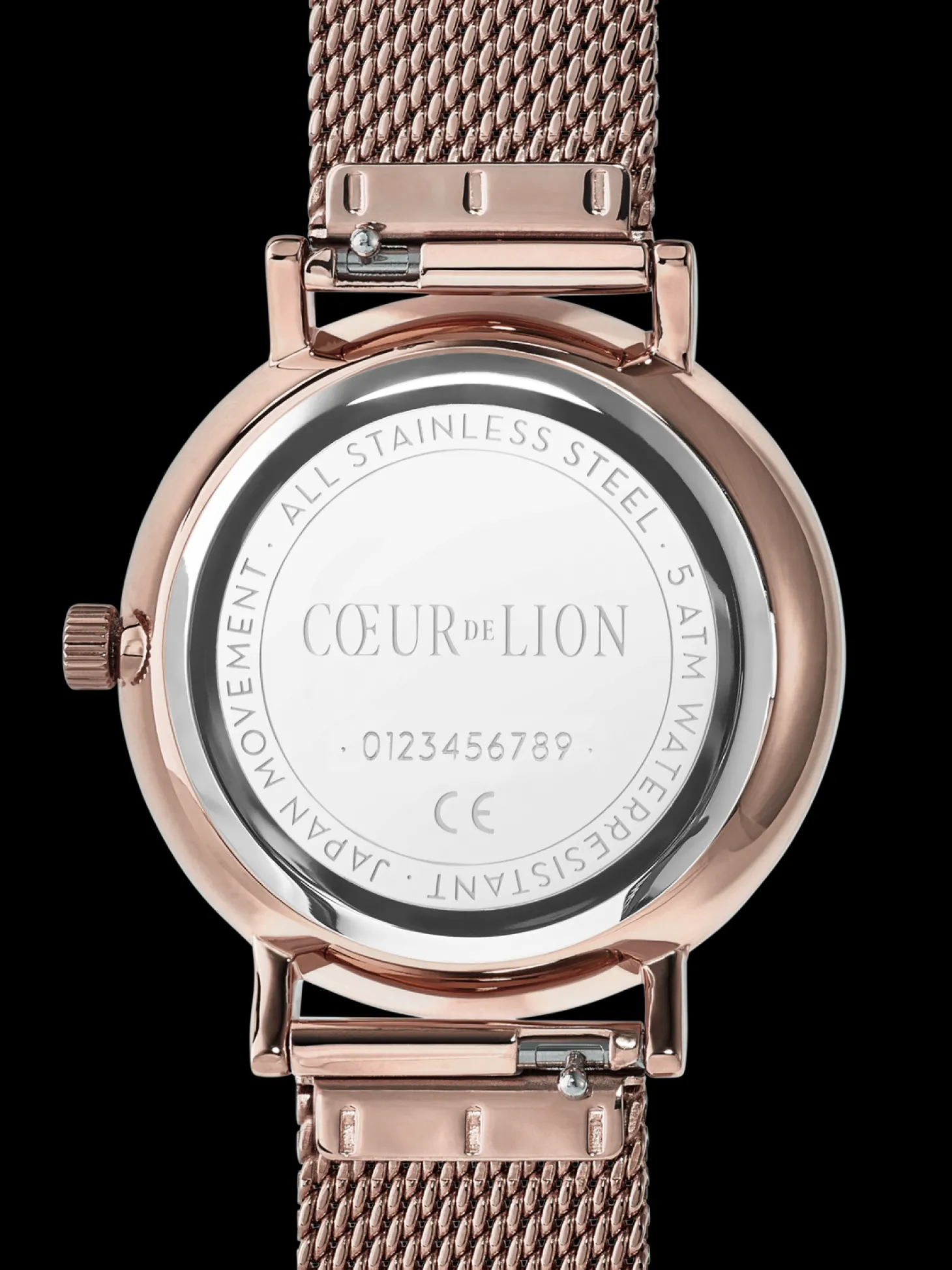 Watch Round Champagne Sunray Milanese Stainless Steel Champagne