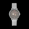 Watch Round Cool Grey Milanese Stainless Steel
