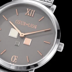 Watch Round Cool Grey Milanese Stainless Steel