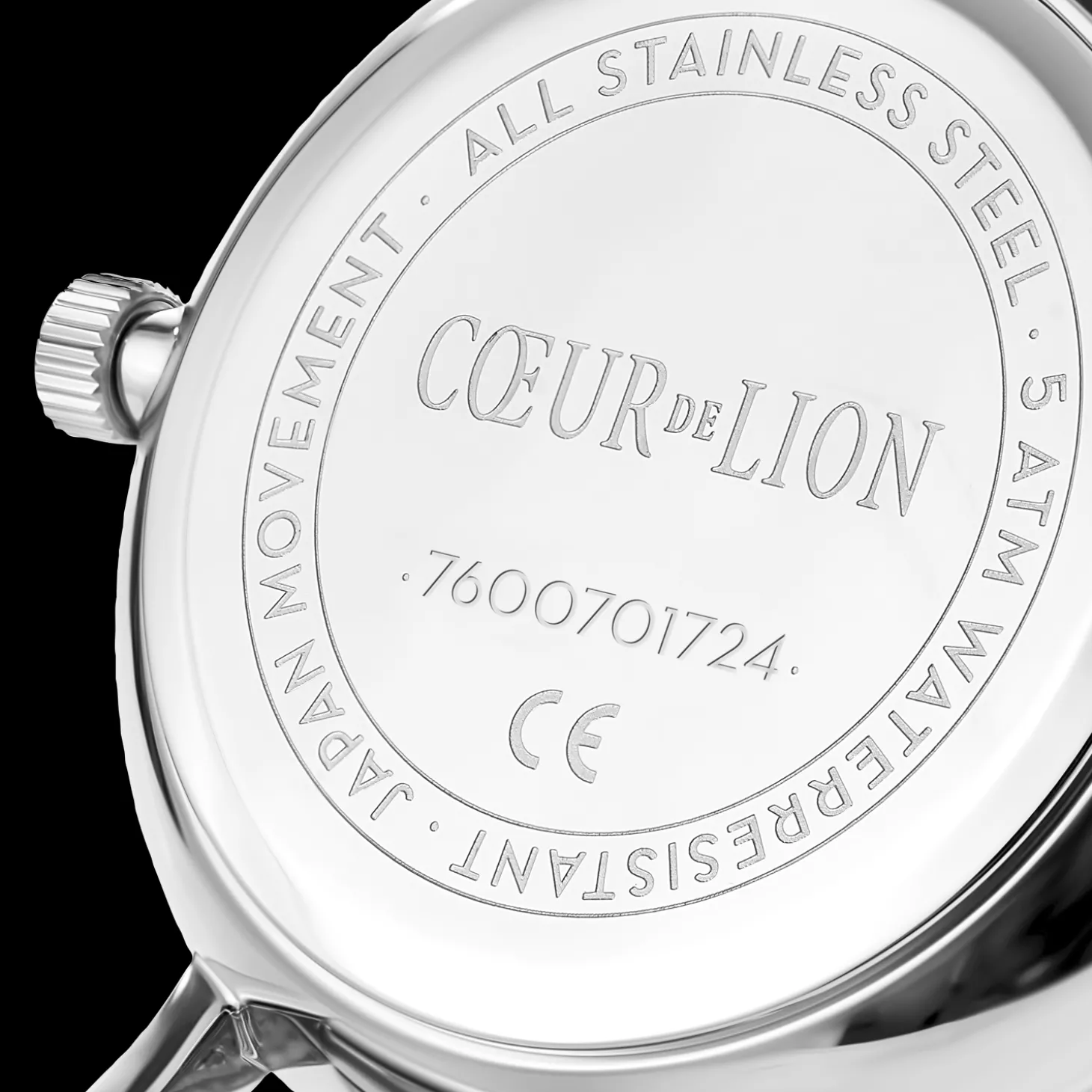 Watch Round Cool Grey Milanese Stainless Steel