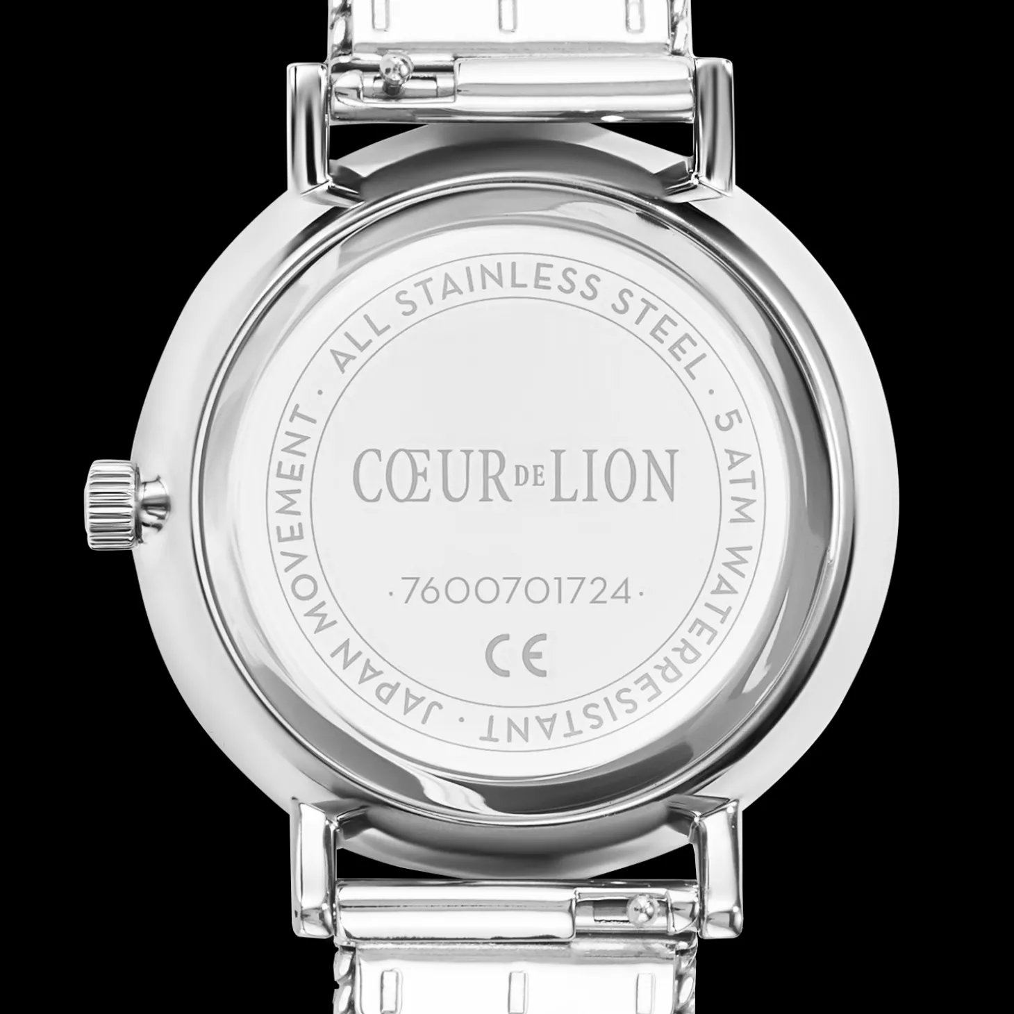 Watch Round Cool Grey Milanese Stainless Steel