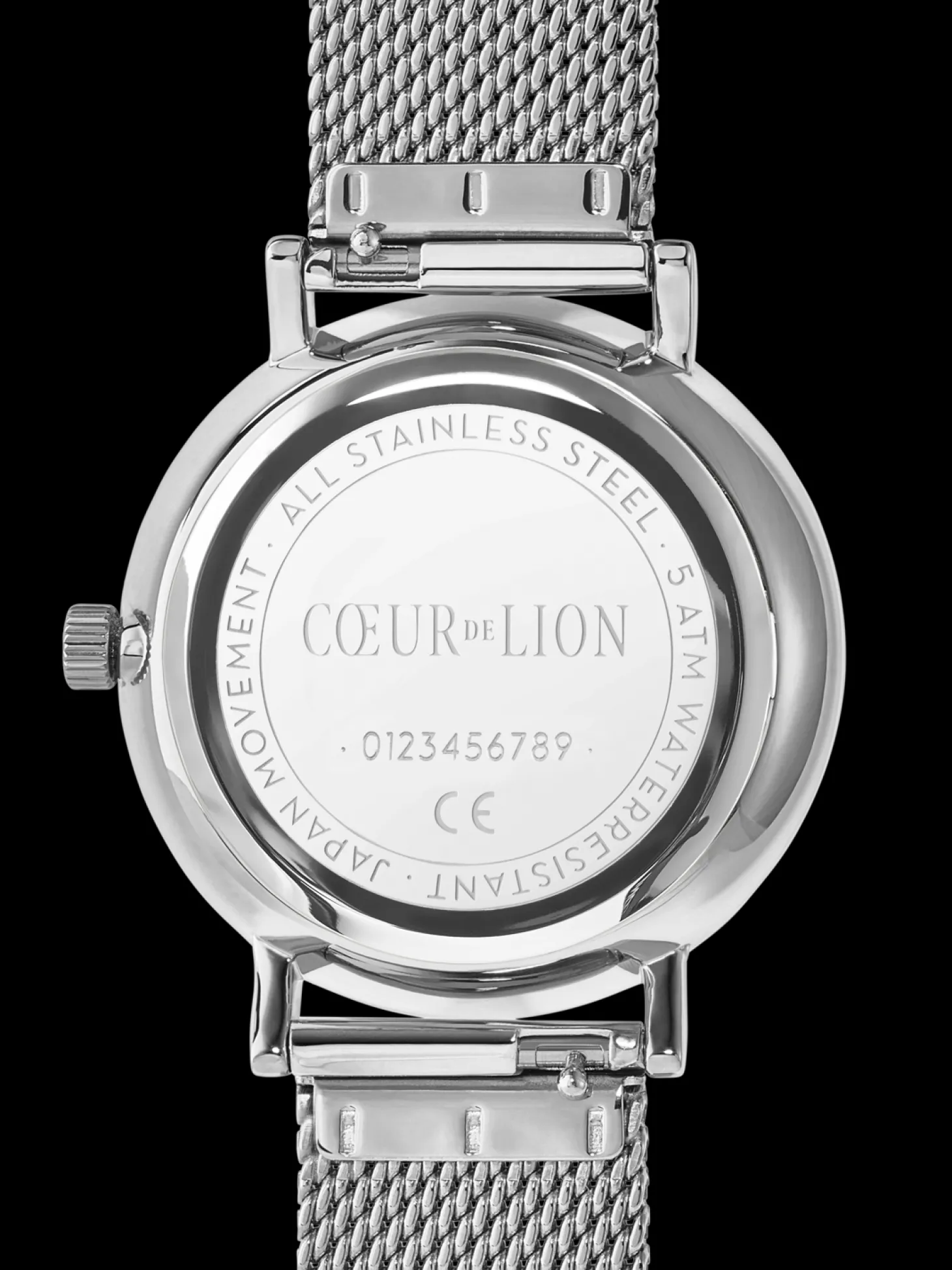 Watch Round Mother-of-Pearl Milanaise Stainless Steel Silver
